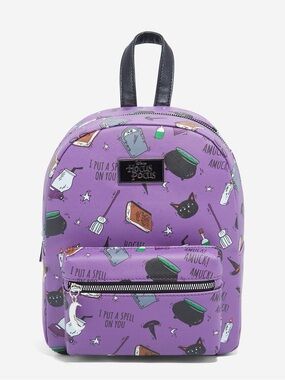 Disney NWT Hocus Pocus Purple Mini Backpack I PUT A SPELL ON YOU